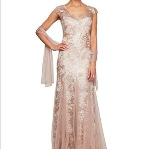 Alex Evenings rose gold formal dress, size 6